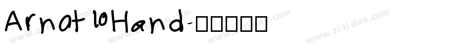 Arnot Hand字体转换